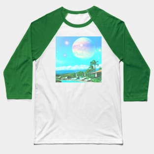 Moon Vacation Baseball T-Shirt